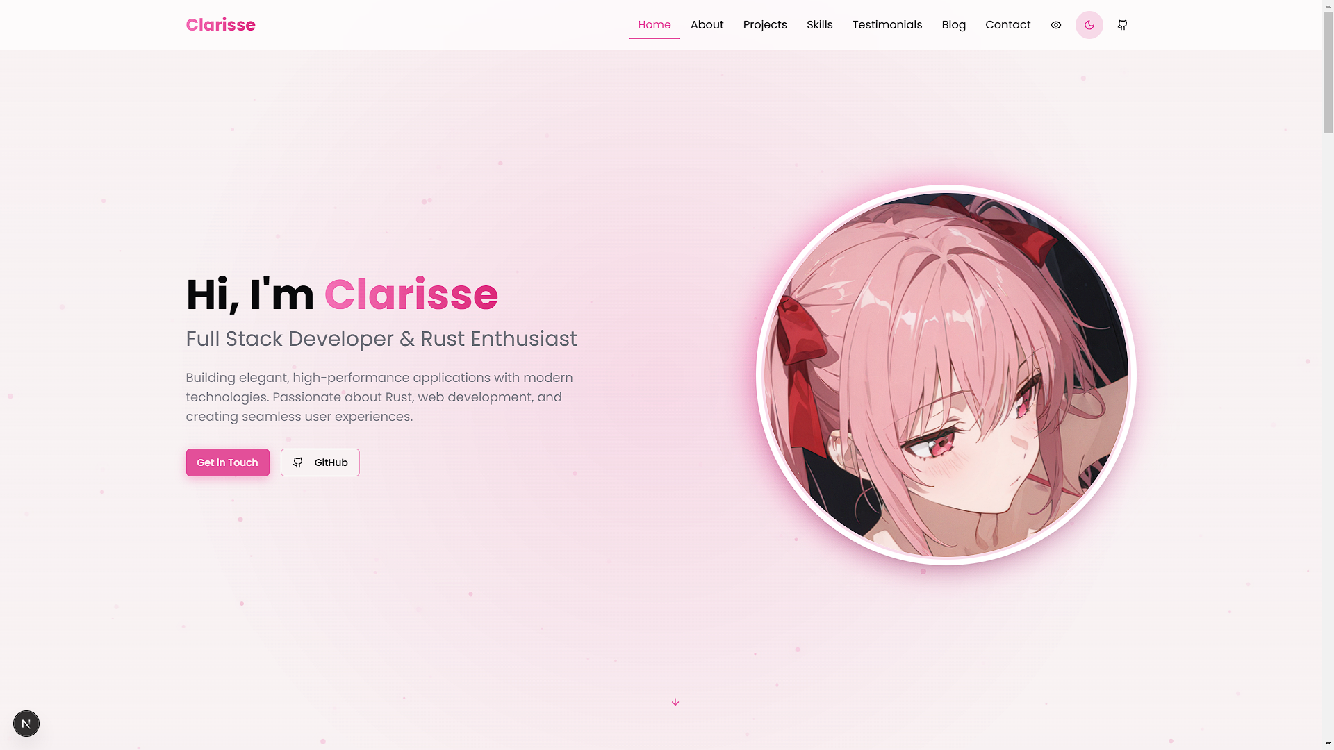 Clarisse-Portfolio screenshot 2