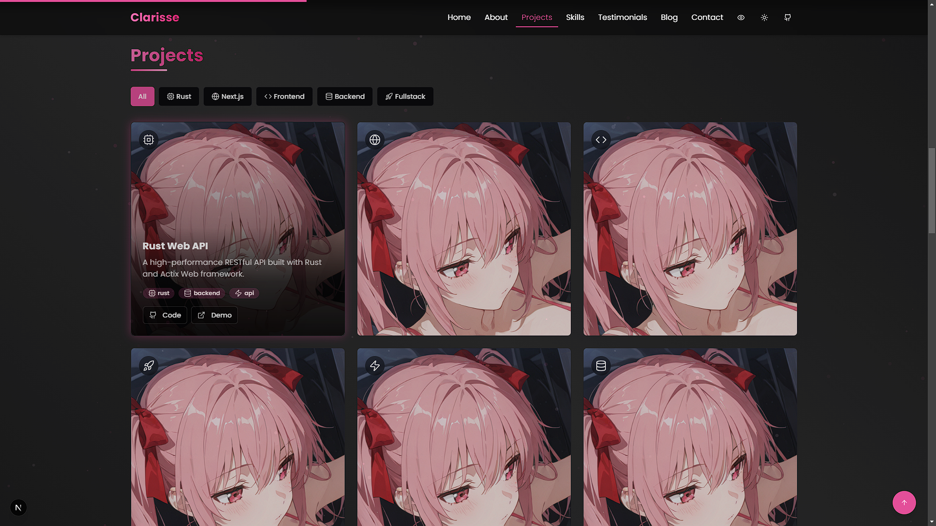 Clarisse-Portfolio screenshot 3