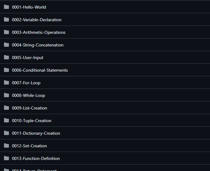 Python 1000 Snippets screenshot