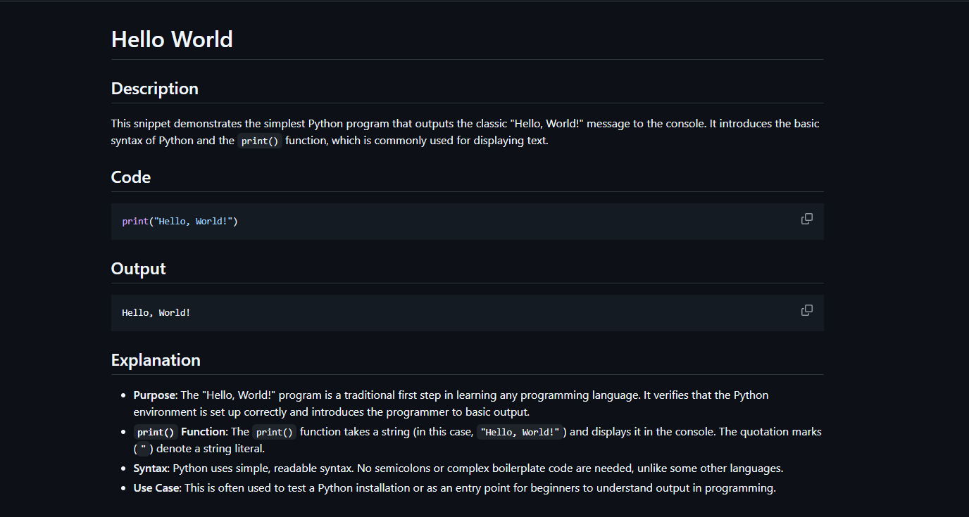 python-1000-snippets screenshot 2