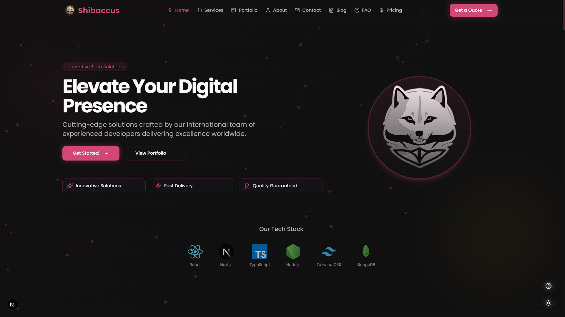 Shibaccus Web screenshot